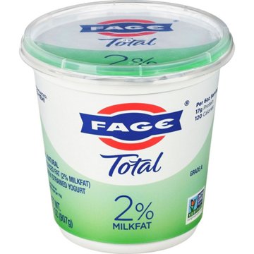 Fage Total 2% Low-Fat Plain Greek Yogurt