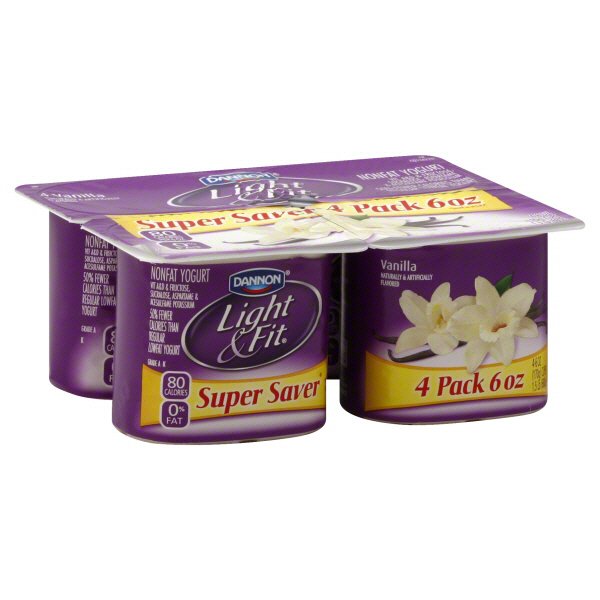 Dannon Light & Fit NonFat Vanilla Yogurt Shop Yogurt at HEB