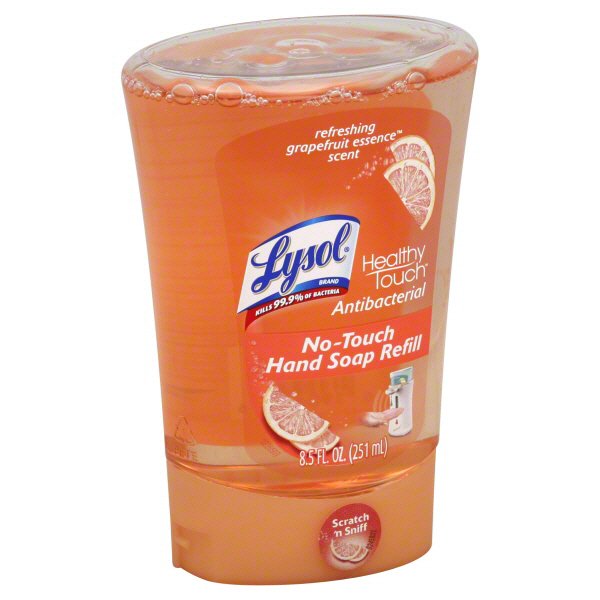 Lysol Refreshing Grapefruit Essence Scent NoTouch Hand Soap Refill