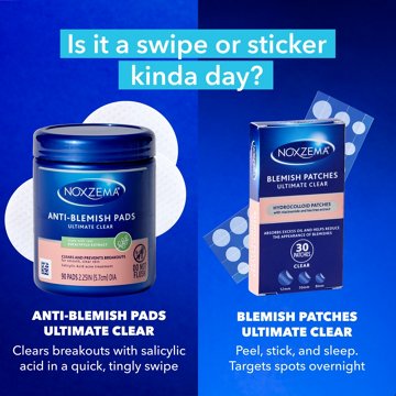 Noxzema Ultimate Clear Anti-Blemish Treatment Pads with 2% Salicylic Acid, 90 ct