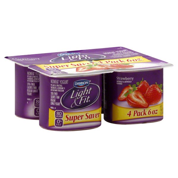 Dannon Light & Fit NonFat Strawberry Yogurt Shop Yogurt at HEB