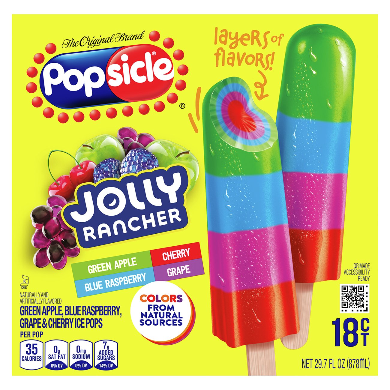 Popsicle Jolly Rancher Candy Flavor Ice Pops - Shop Bars & Pops at H-E-B