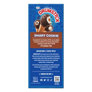 Nestle Drumstick Cookie Dipped Sundae Cones Variety Pack - Fudge, Caramel & Vanilla, 8 ct