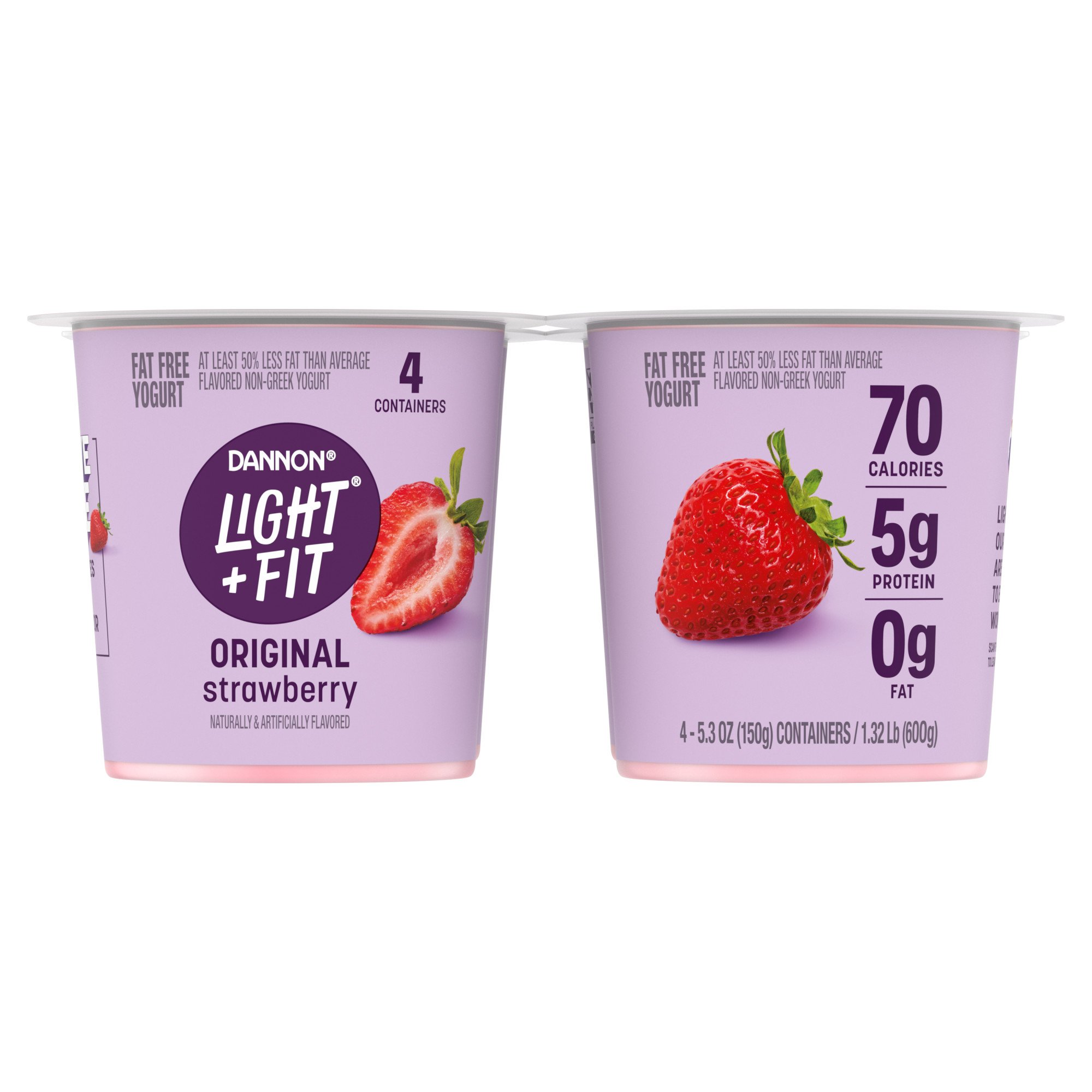 Light + Fit Original Nonfat Strawberry Yogurt Shop Yogurt at HEB