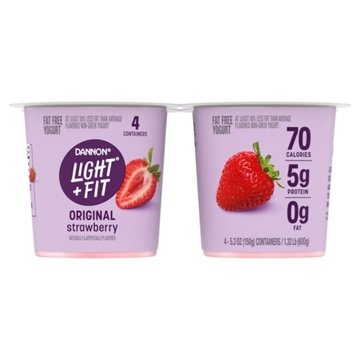 Light + Fit Original Nonfat Strawberry Yogurt 