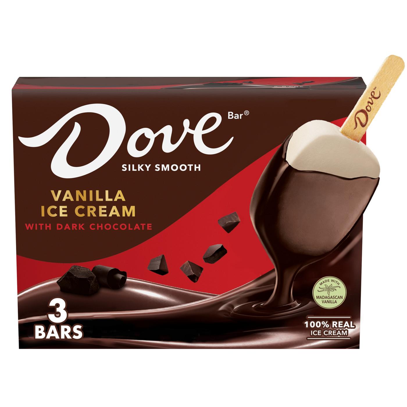 Dove Vanilla with Dark Chocolate Ice Cream Bars; image 5 of 9