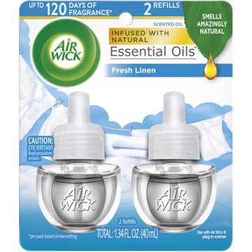Air Wick Scented Oil Refill, Plug In Air Freshener, Fresh Linen