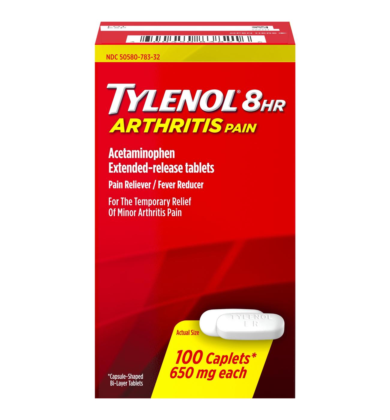 Tylenol 8 HR Arthritis Pain Extended Release Caplets - 650 Mg; image 1 of 6