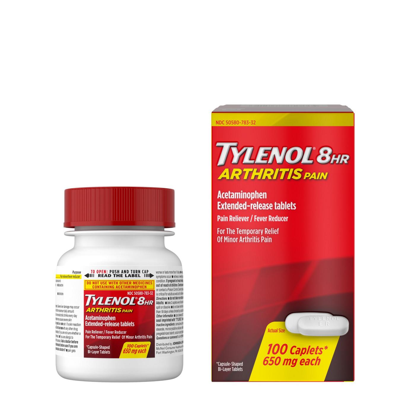 Tylenol 8-hr Arthritis Pain Relief Acetaminophen Caplets; image 6 of 6