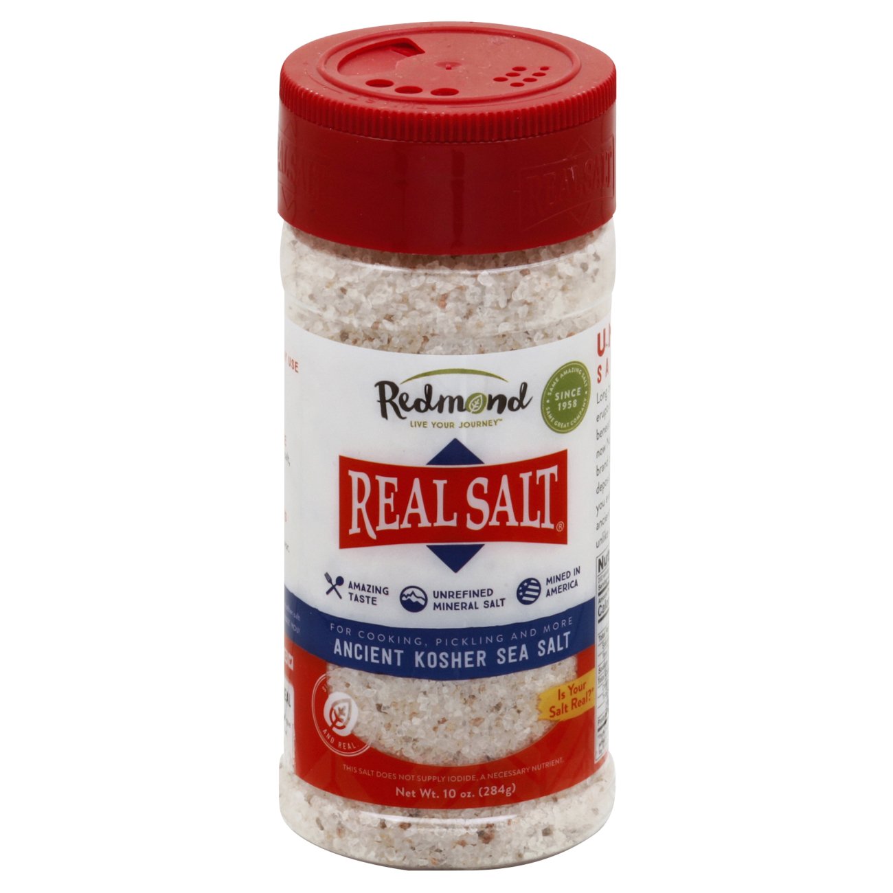 Redmond Real Salt Ancient Kosher Sea Salt, 8 oz | Central Market ...