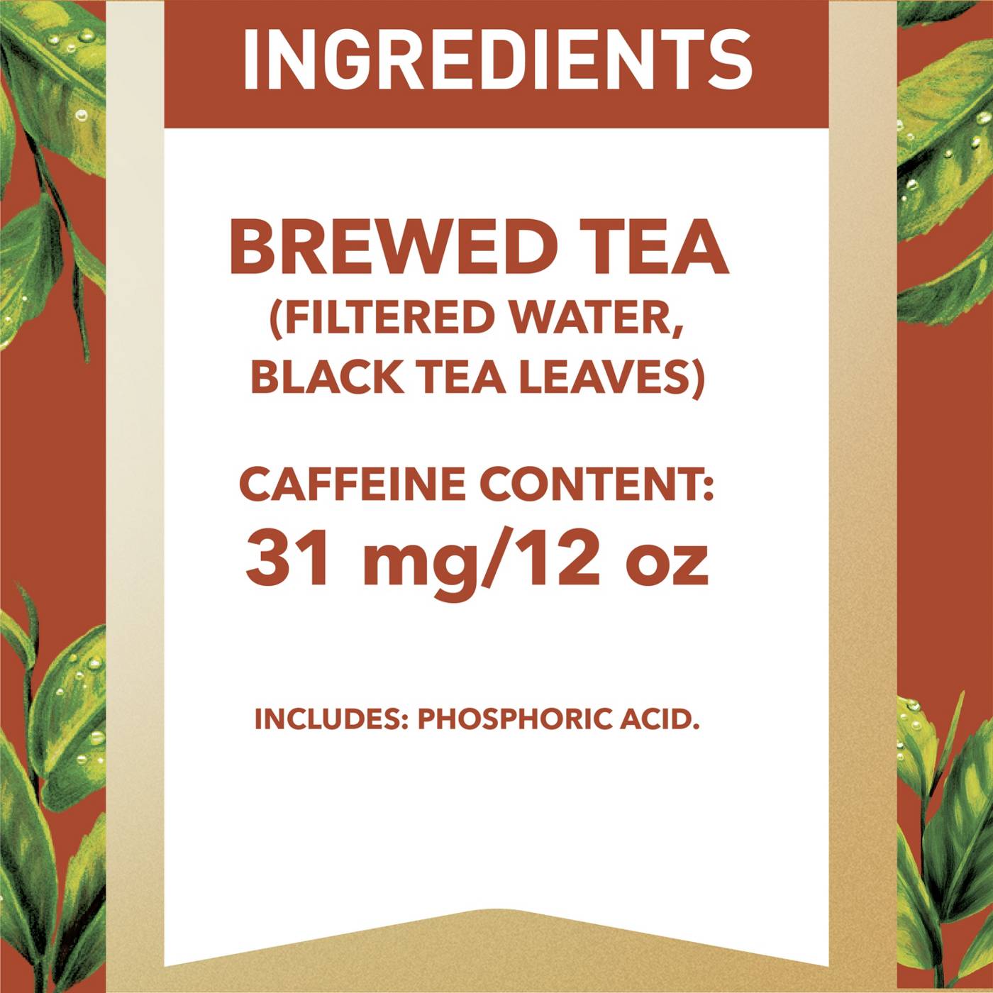 Gold Peak Unsweetened Black Iced Tea Drink; image 3 of 5