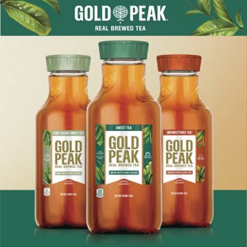 Gold Peak Unsweetened Black Iced Tea Drink, 52 oz