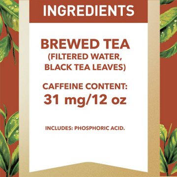 Gold Peak Unsweetened Black Iced Tea Drink, 52 oz