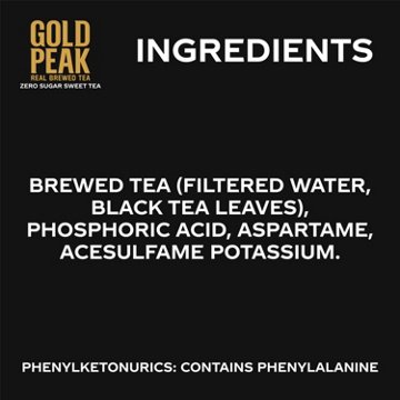 Gold Peak Zero Sugar Sweet Iced Tea, 52 oz
