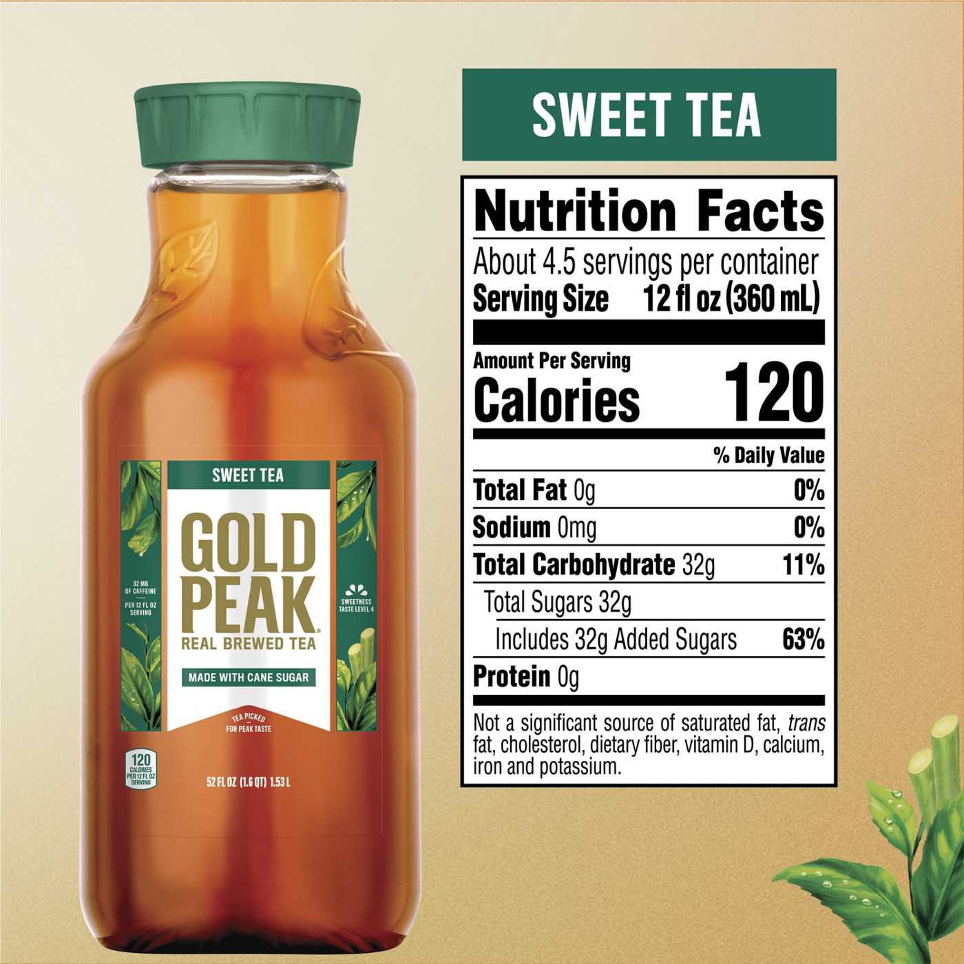 Gold Peak Sweet Tea; image 3 of 7