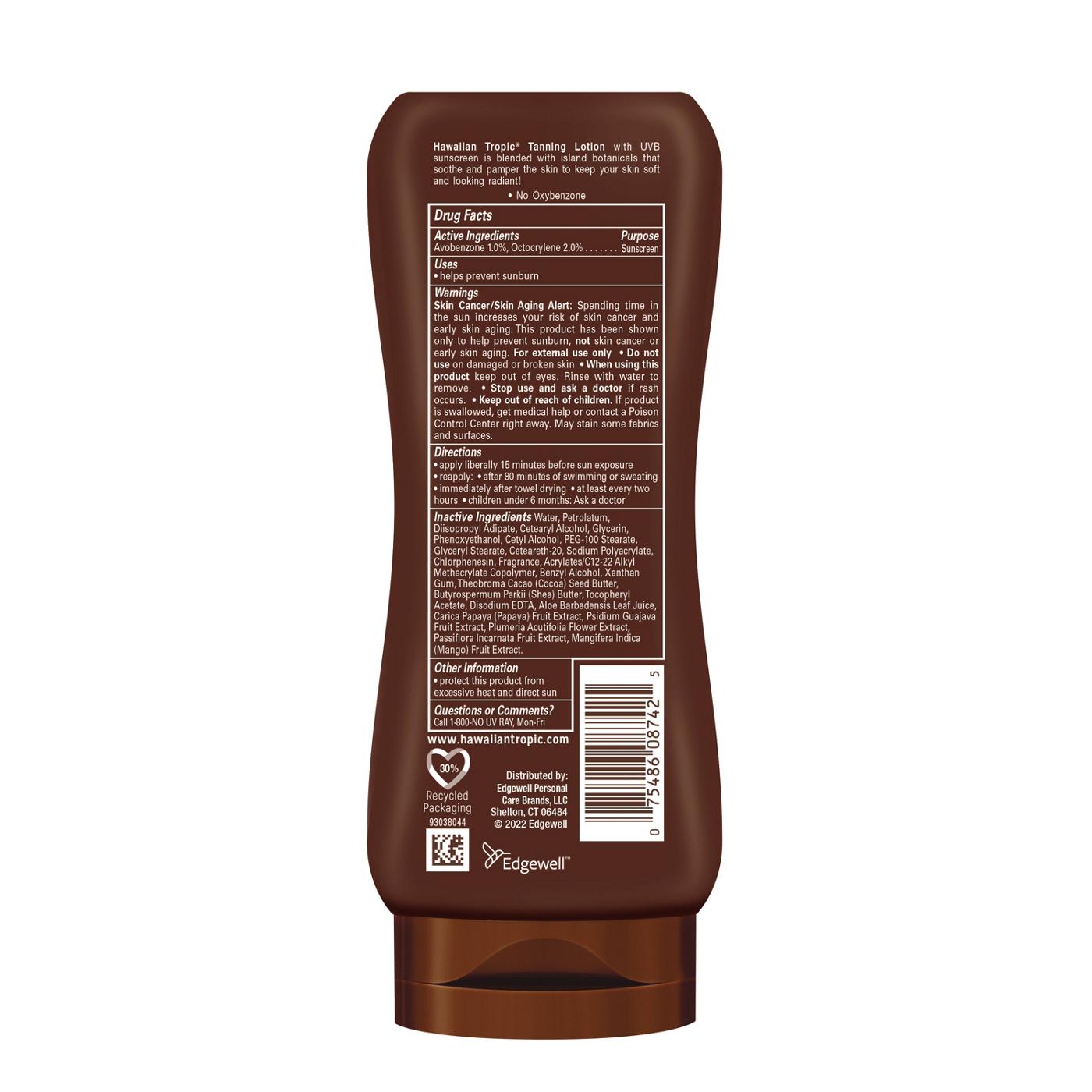 Hawaiian Tropic Island Tanning Sunscreen Lotion SPF 4 Shop Sunscreen & self tanners at HEB