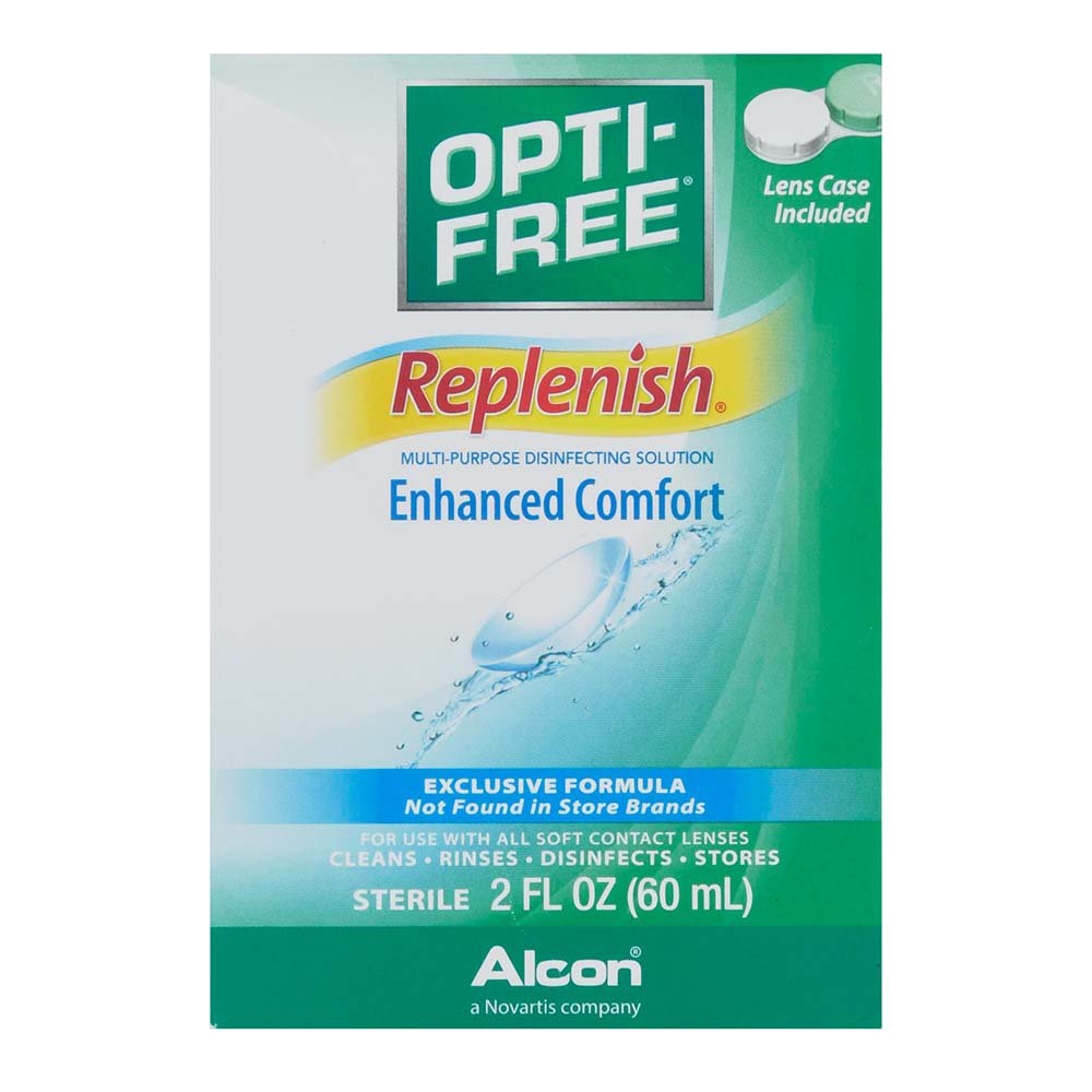 OPTIFREE Replenish MultiPurpose Disinfecting Solution Shop Contact lens solution & cases at