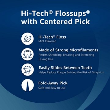 H-E-B Super Strength Dental Flossers & Pick - Mint, 90 ct