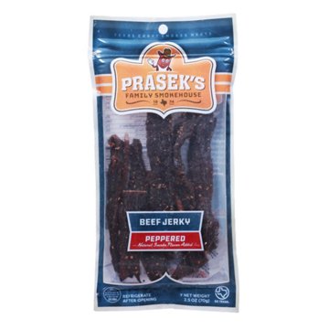Prasek's Peppered Beef Jerky, 2.5 oz