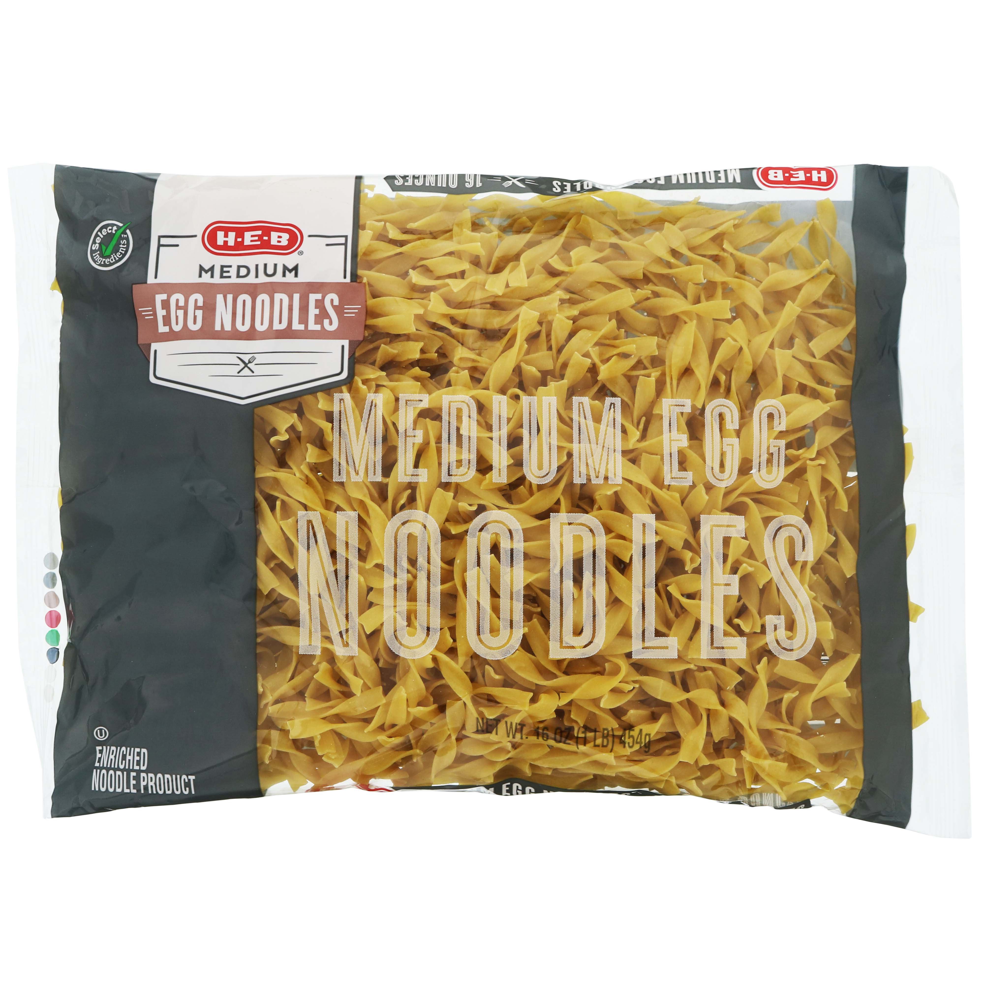 H-E-B Select Ingredients Medium Egg Noodles - Shop Pasta At H-E-B