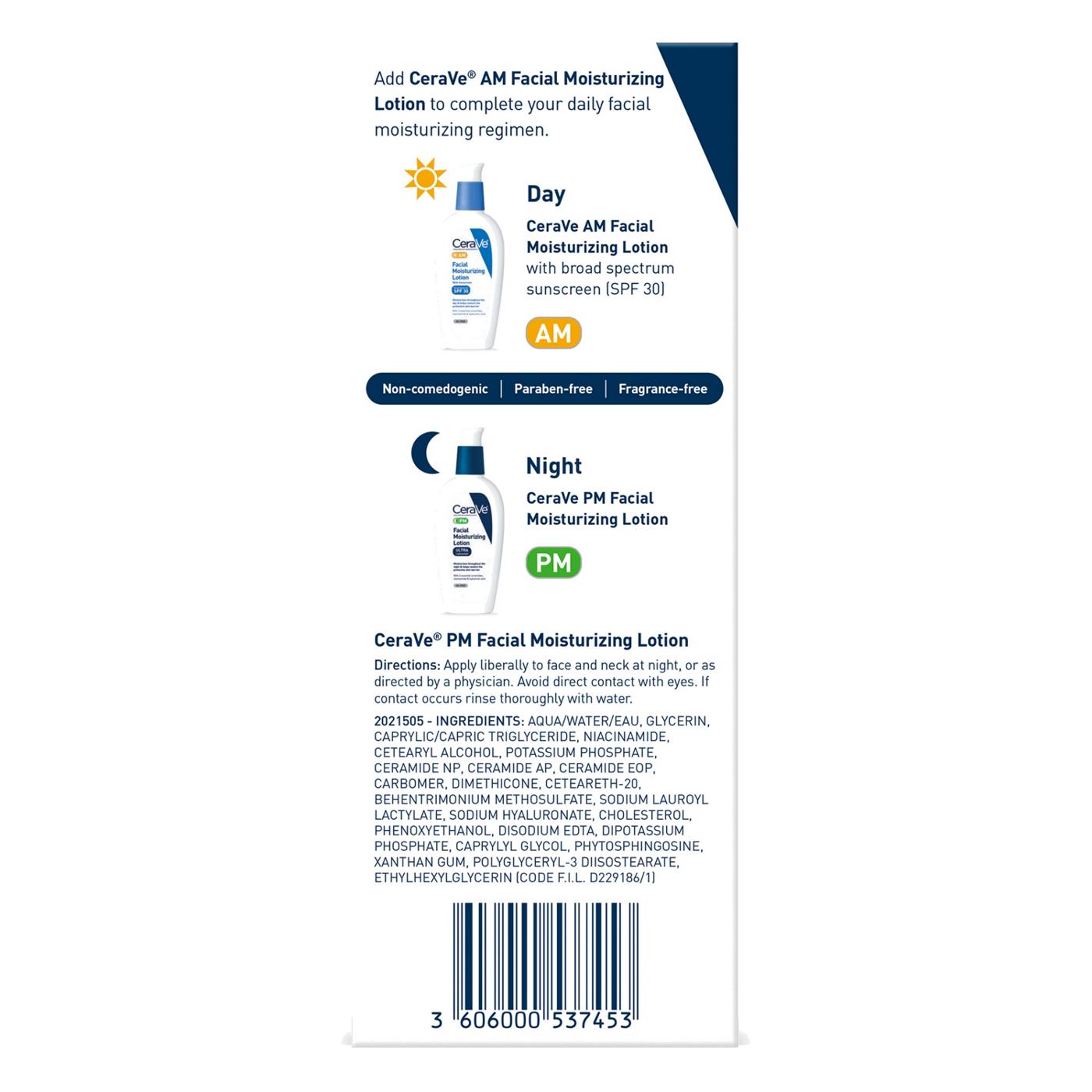 CeraVe PM Facial Moisturizing Lotion; image 5 of 11