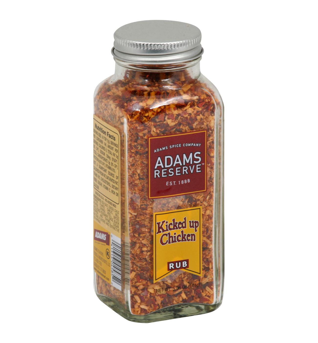 Adams Kicked-Up Chicken Seasoning, 3.56 Ounce Bottle (Pack of 1)