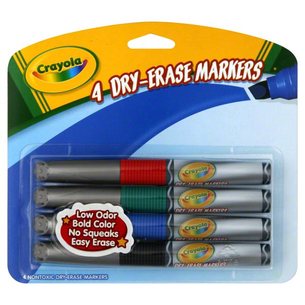 Crayola Take Note Chisel Tip Dry Erase Markers - Shop Highlighters &  Dry-Erase at H-E-B