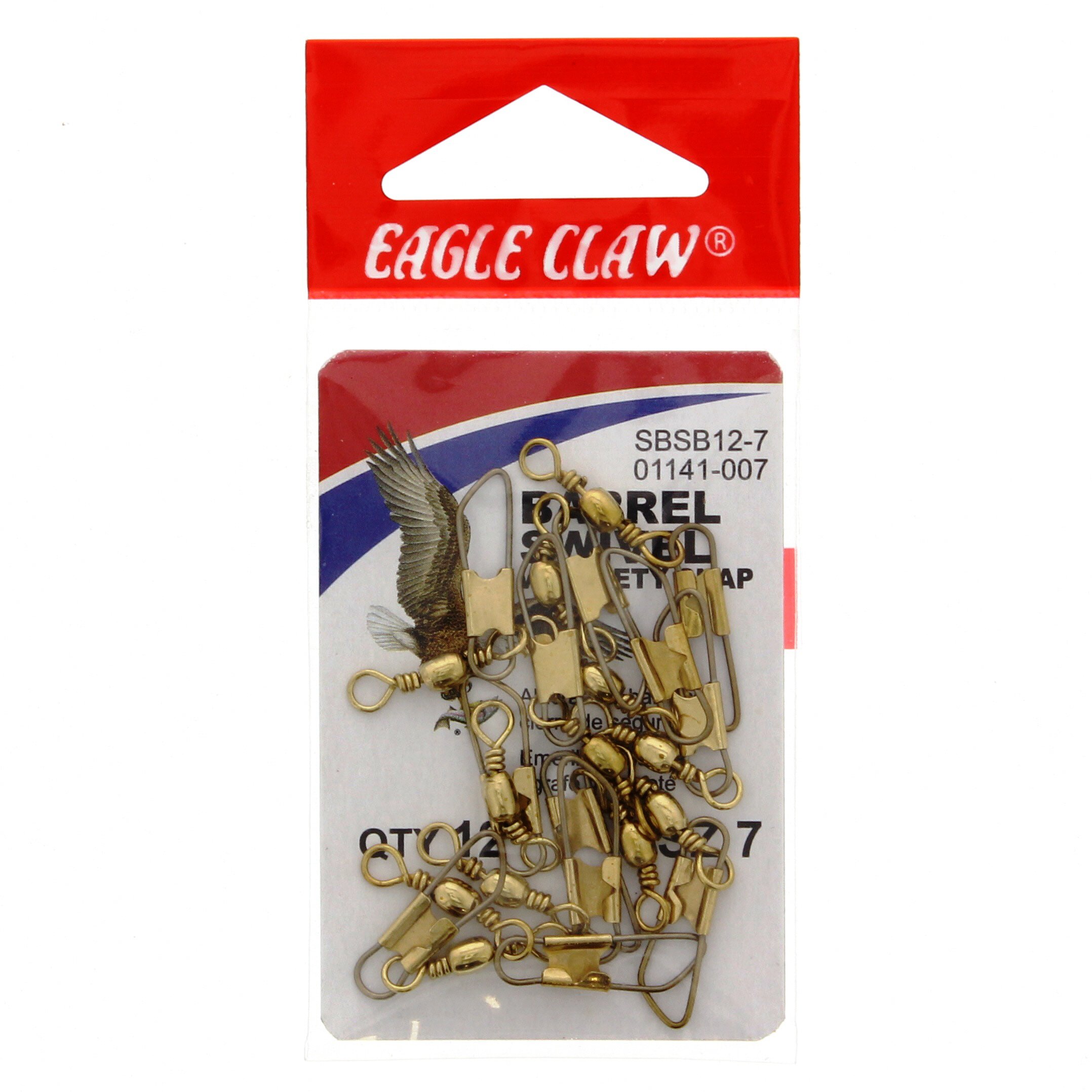 Eagle Claw Barrel Swivel with Safety Snap, Size 7/0 Shop Fishing at HEB