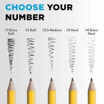 Ticonderoga Unsharpened No.2 Classic Wood Pencils, 12 pk