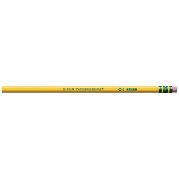 Ticonderoga Unsharpened No.2 Classic Wood Pencils, 12 pk
