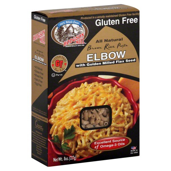 Hodgson Mill Gluten Free Brown Rice Elbow Pasta With Flax Seed Shop