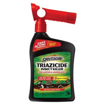 Spectracide Triazicide Insect Killer For Lawns And Landscapes Concentrate, QuickFlip Hose-End Sprayer, 32 oz