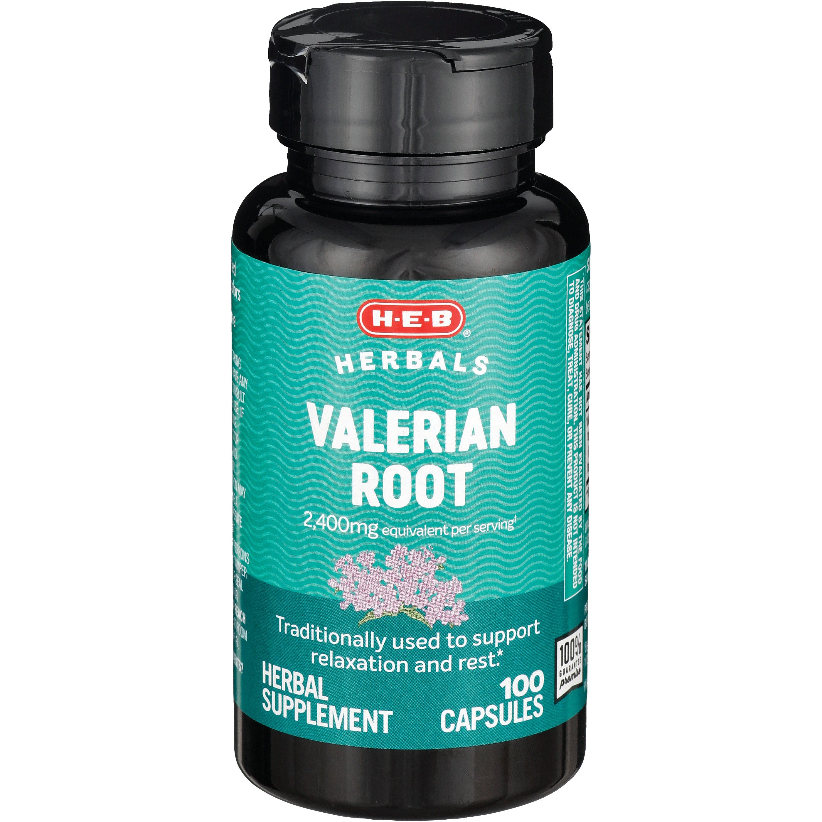 HEB Herbals Valerian Root 2,400 mg Capsules Shop Herbs & homeopathy