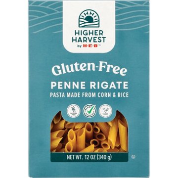 Higher Harvest by H-E-B Gluten Free Penne Rigate Pasta Noodles, 12 oz