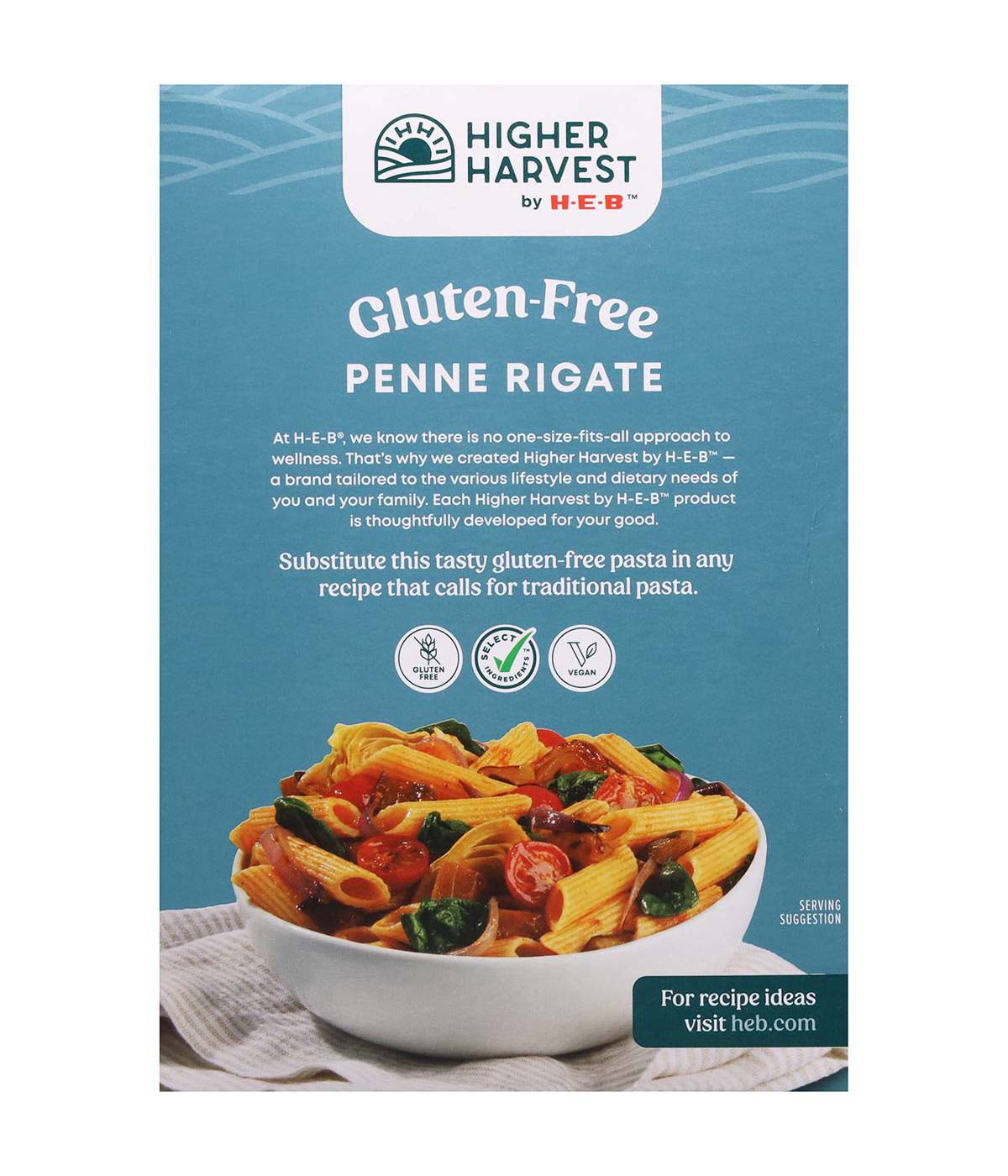 Higher Harvest by H-E-B Gluten Free Penne Rigate Pasta Noodles; image 7 of 7