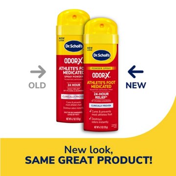 Dr. Scholl's Odor-X Athlete's Foot Medicated Spray Powder, 24 Hour, 4.7 oz