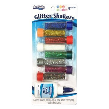 ArtSkills Glitter Shakers With Glue, 8 ct