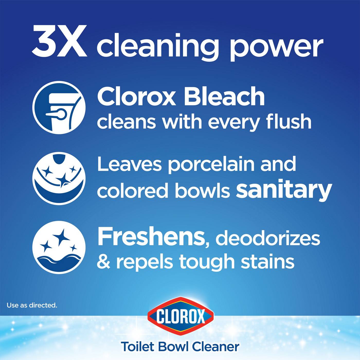 Clorox Bleach & Blue Ultra Clean Toilet Tablets Rain Clean Scent; image 3 of 9