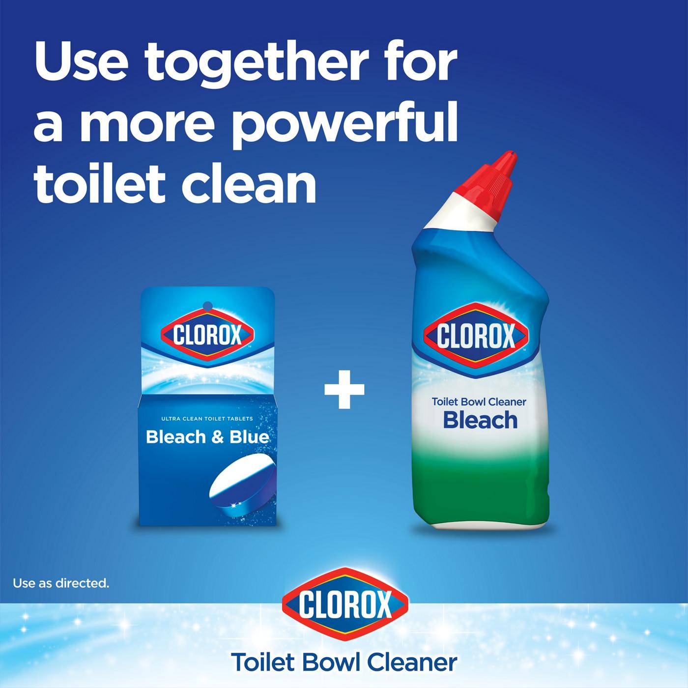 Clorox Bleach & Blue Ultra Clean Toilet Tablets Rain Clean Scent; image 4 of 9