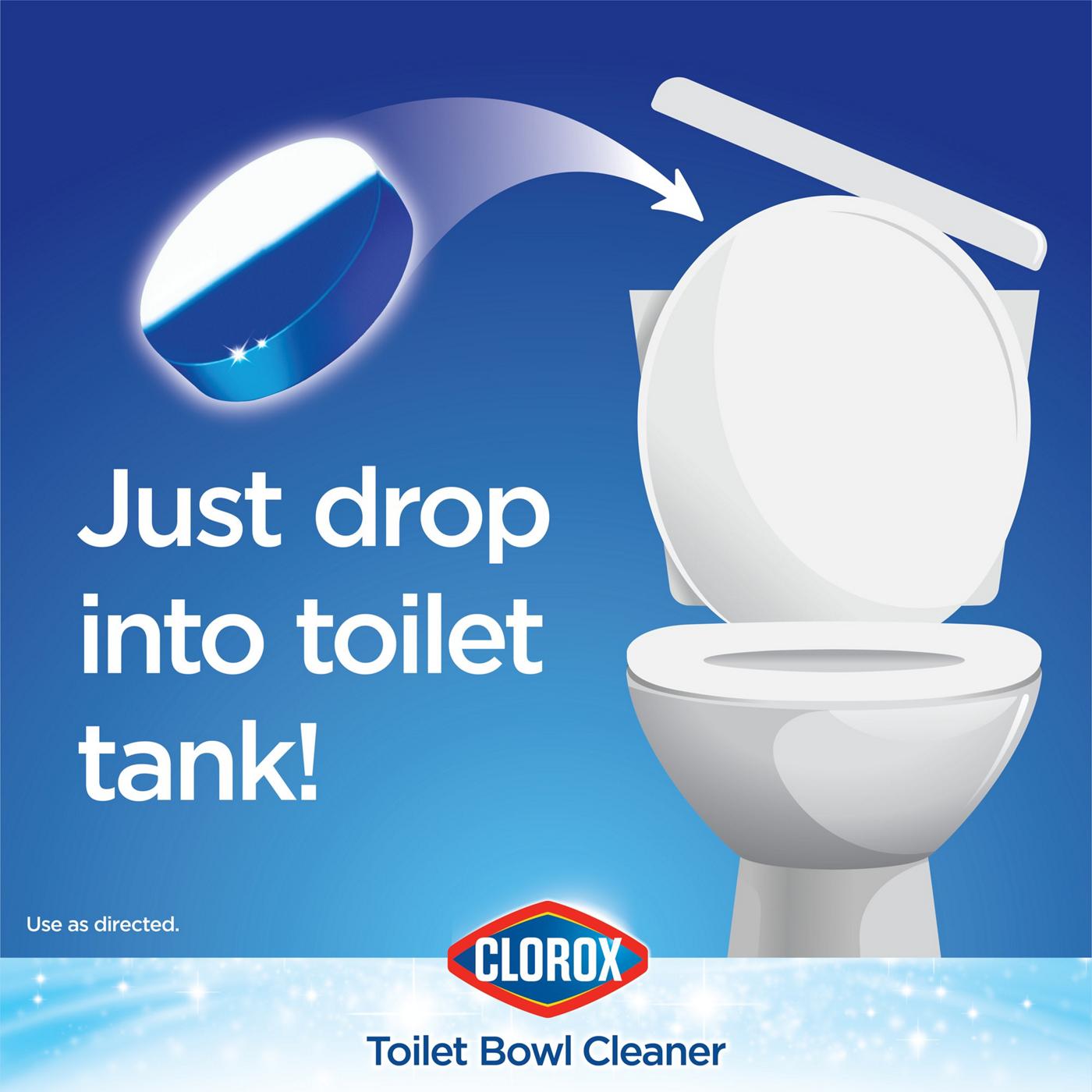 Clorox Bleach & Blue Ultra Clean Toilet Tablets Rain Clean Scent; image 5 of 9