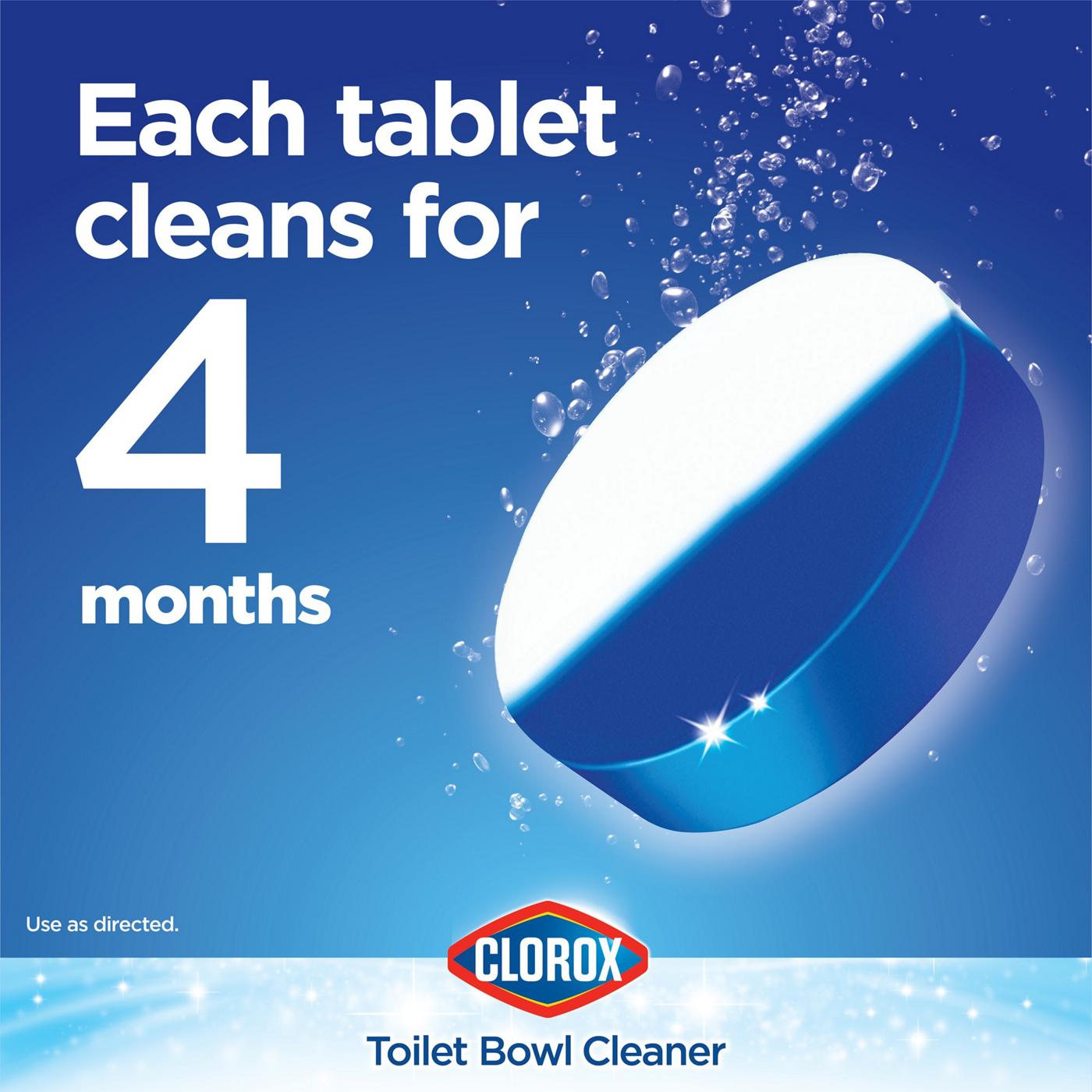 Clorox Bleach & Blue Ultra Clean Toilet Tablets Rain Clean Scent; image 6 of 9