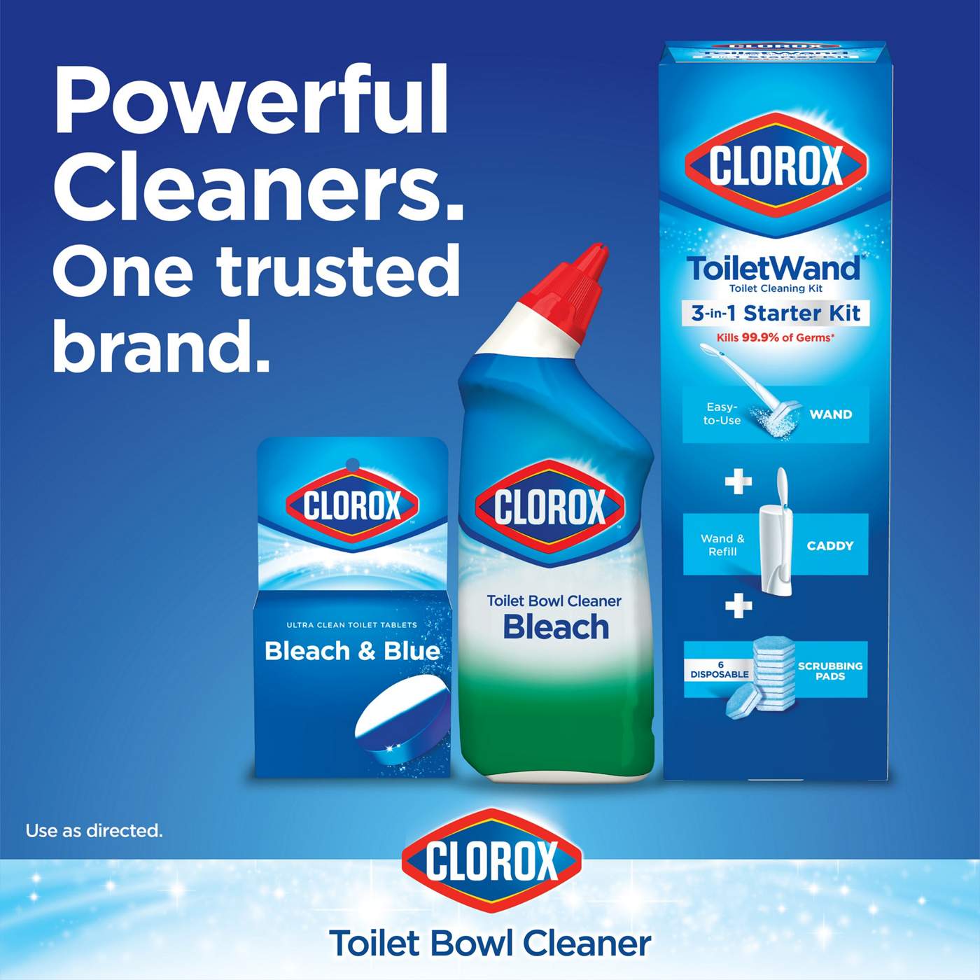 Clorox Bleach & Blue Ultra Clean Toilet Tablets Rain Clean Scent; image 8 of 9