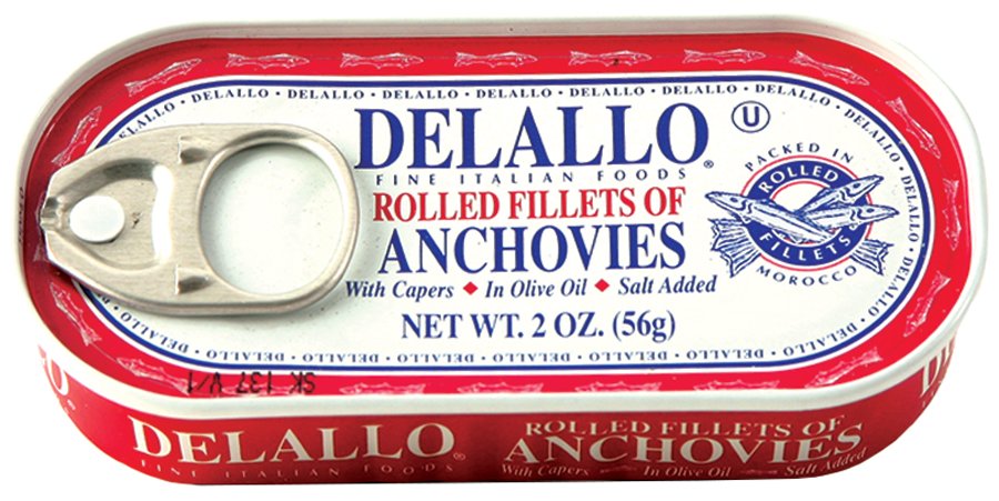DeLallo Rolled Fillets of Anchovies with Capers Shop Seafood at HEB