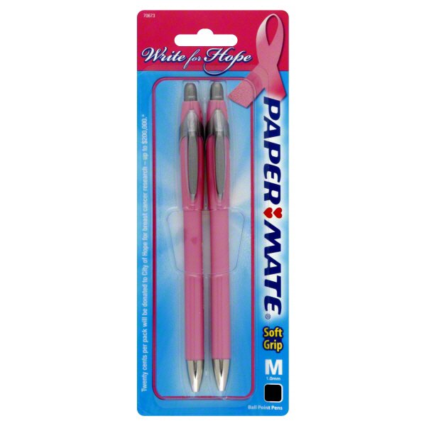 Paper Mate Medium Point 1.0 mm Black Ink Ball Point Pens - Shop Pens at  H-E-B