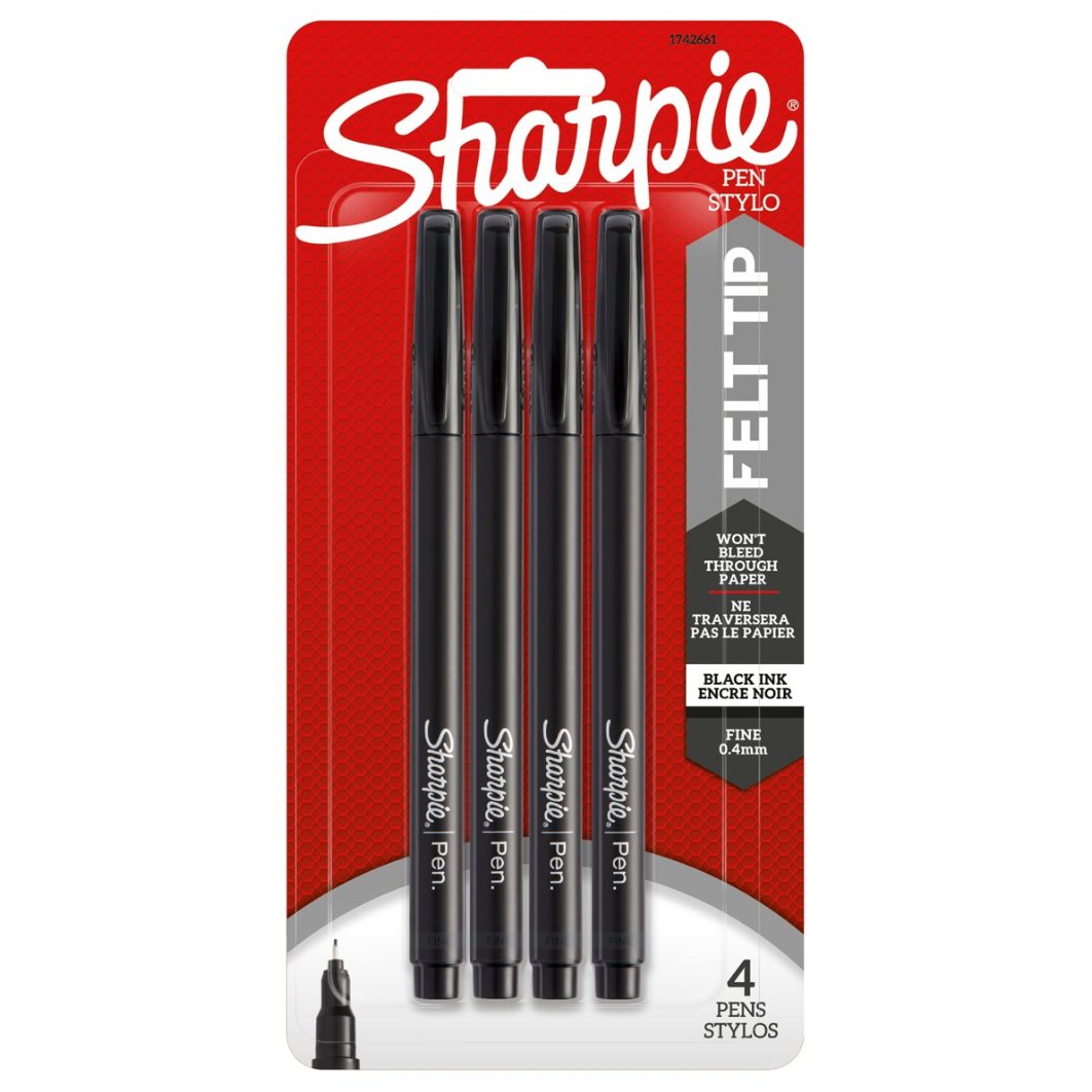 black sharpie pen