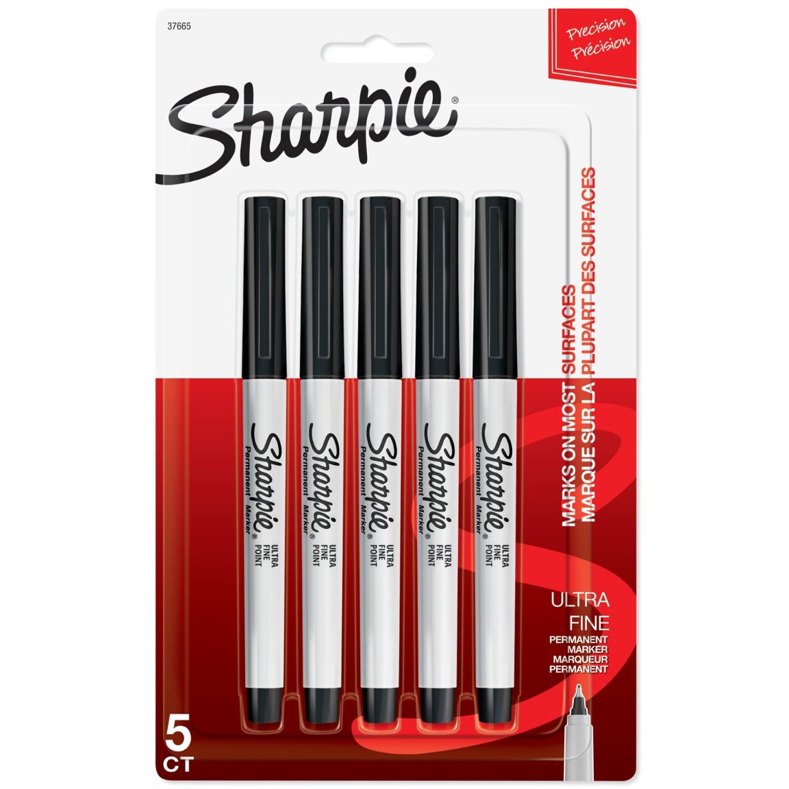 Sharpie Ultra Fine Tip Permanent Markers Black Ink Shop Markers at HEB