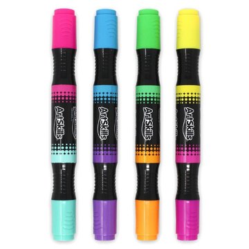 ArtSkills Bright Dual-Ended Chisel Tip Project Markers, 4 pk