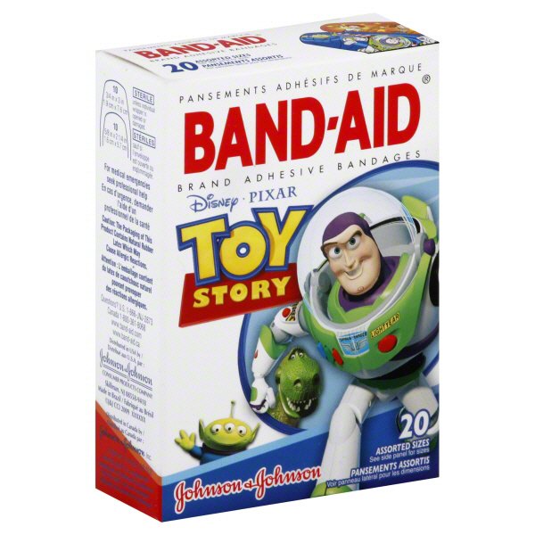 Band Aid Disney-Pixar Toy Story Assorted Sizes Adhesive Bandages - Shop ...