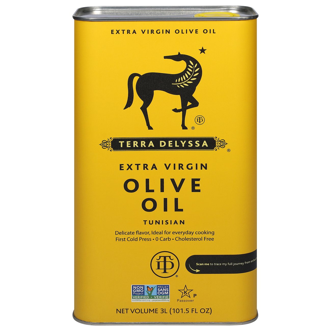 Terra Delyssa Extra Virgin Olive Oil Tin - Shop Oils at H-E-B