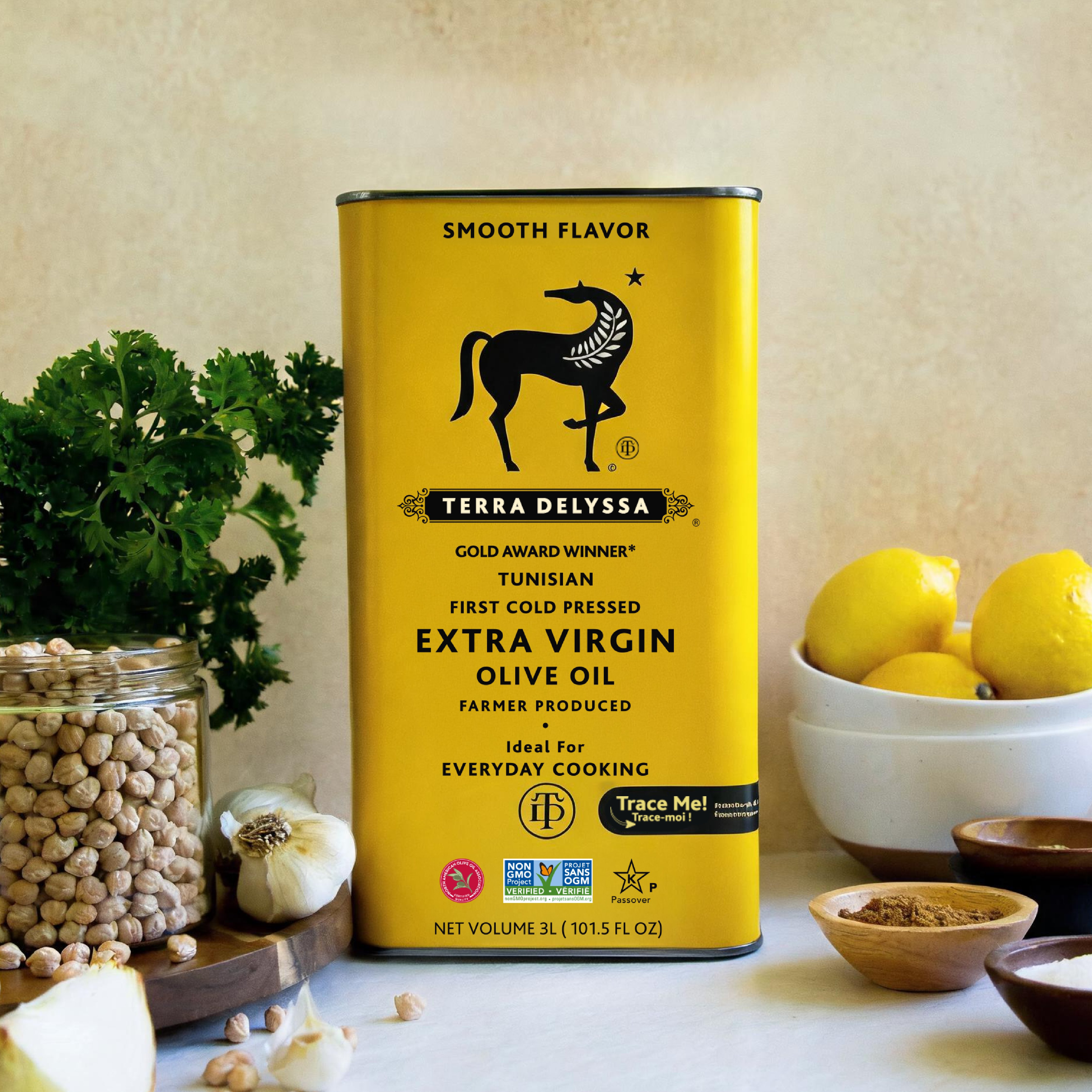 Terra Delyssa Extra Virgin Olive Oil Tin - Shop Oils at H-E-B